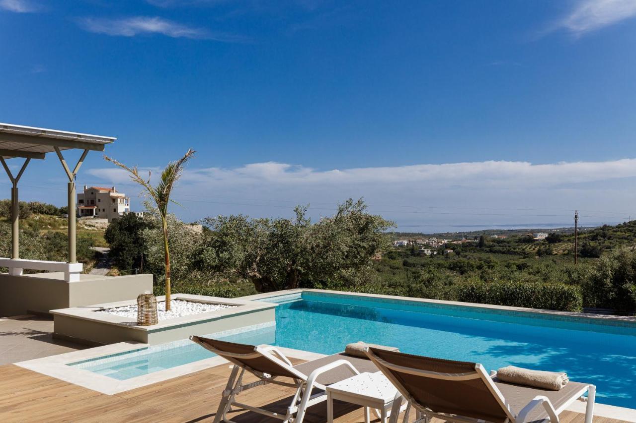 Rizes Villa With Jacuzzi & Heated Pool Agia Triada Екстер'єр фото