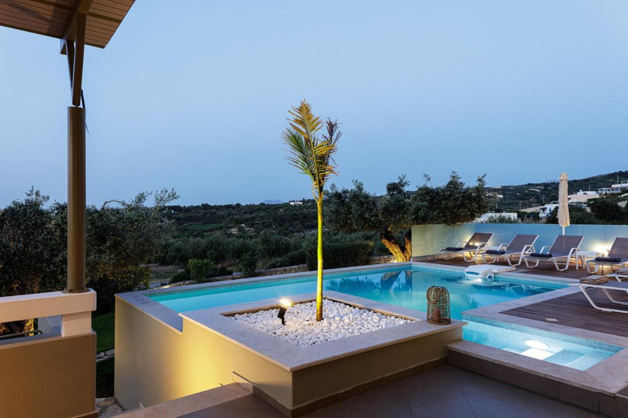 Rizes Villa With Jacuzzi & Heated Pool Agia Triada Екстер'єр фото