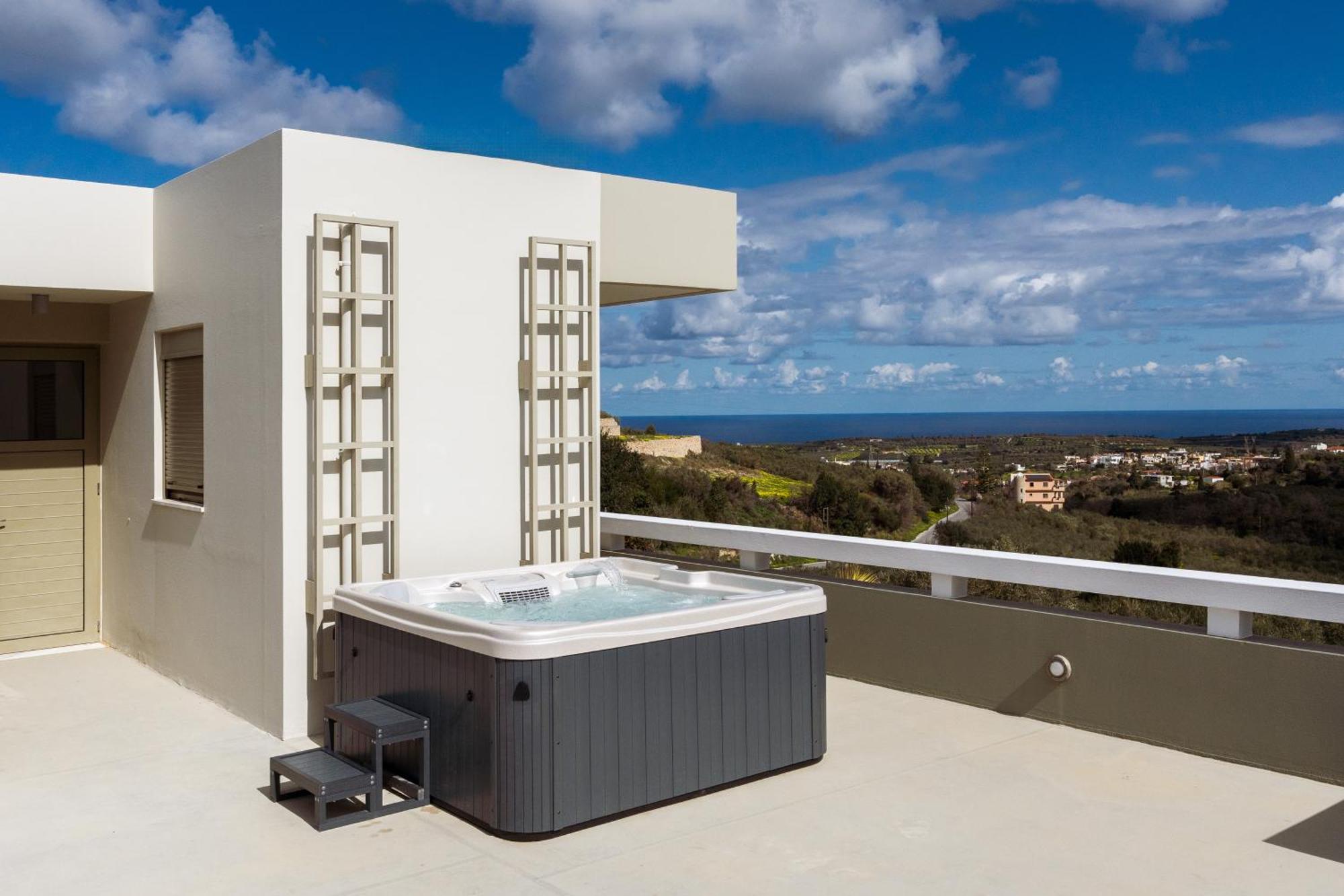 Rizes Villa With Jacuzzi & Heated Pool Agia Triada Екстер'єр фото